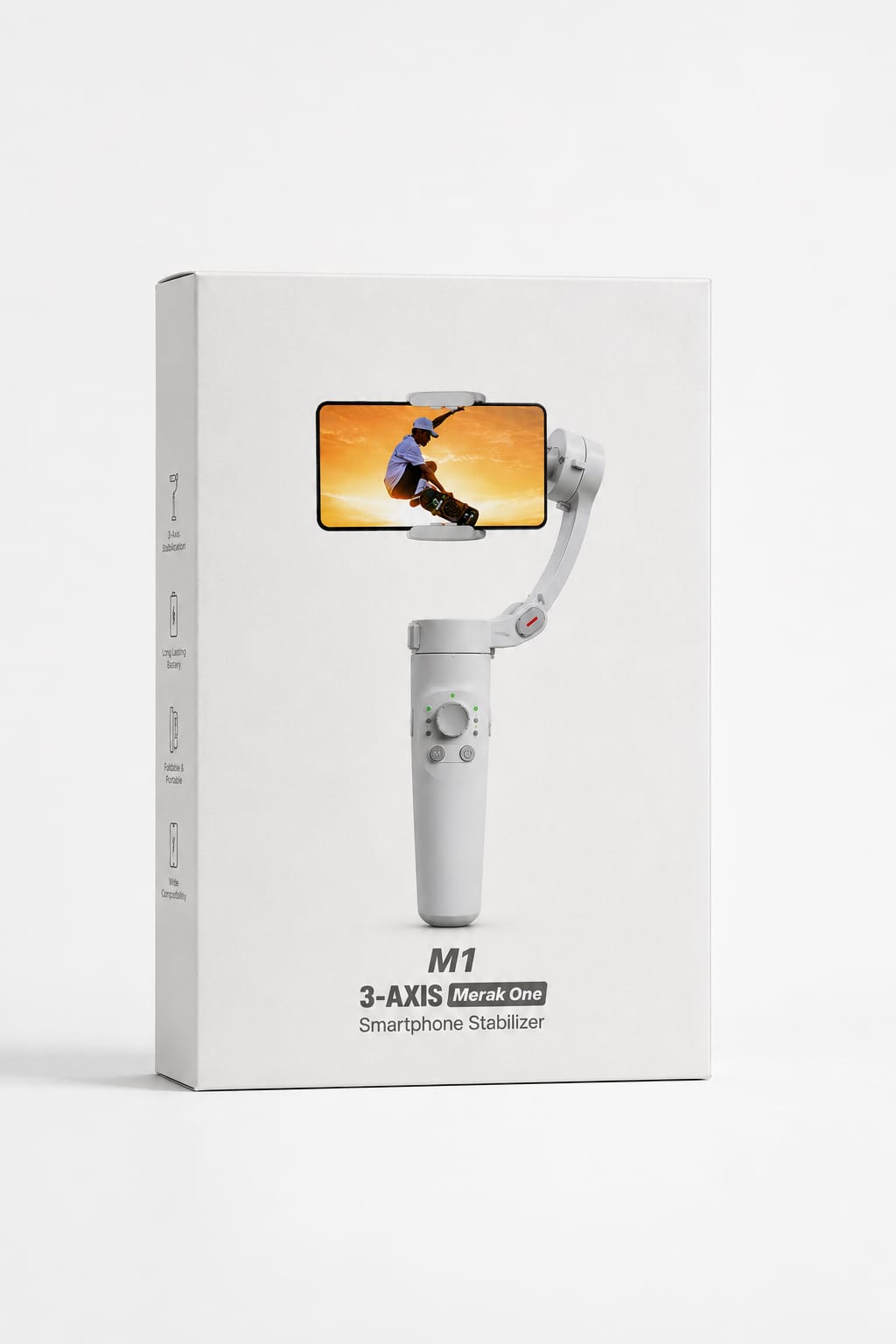 M1 3-Axis Smartphone Stabilizer Gimbal for Mobile | Portable Vlogging & Video Recording Tool