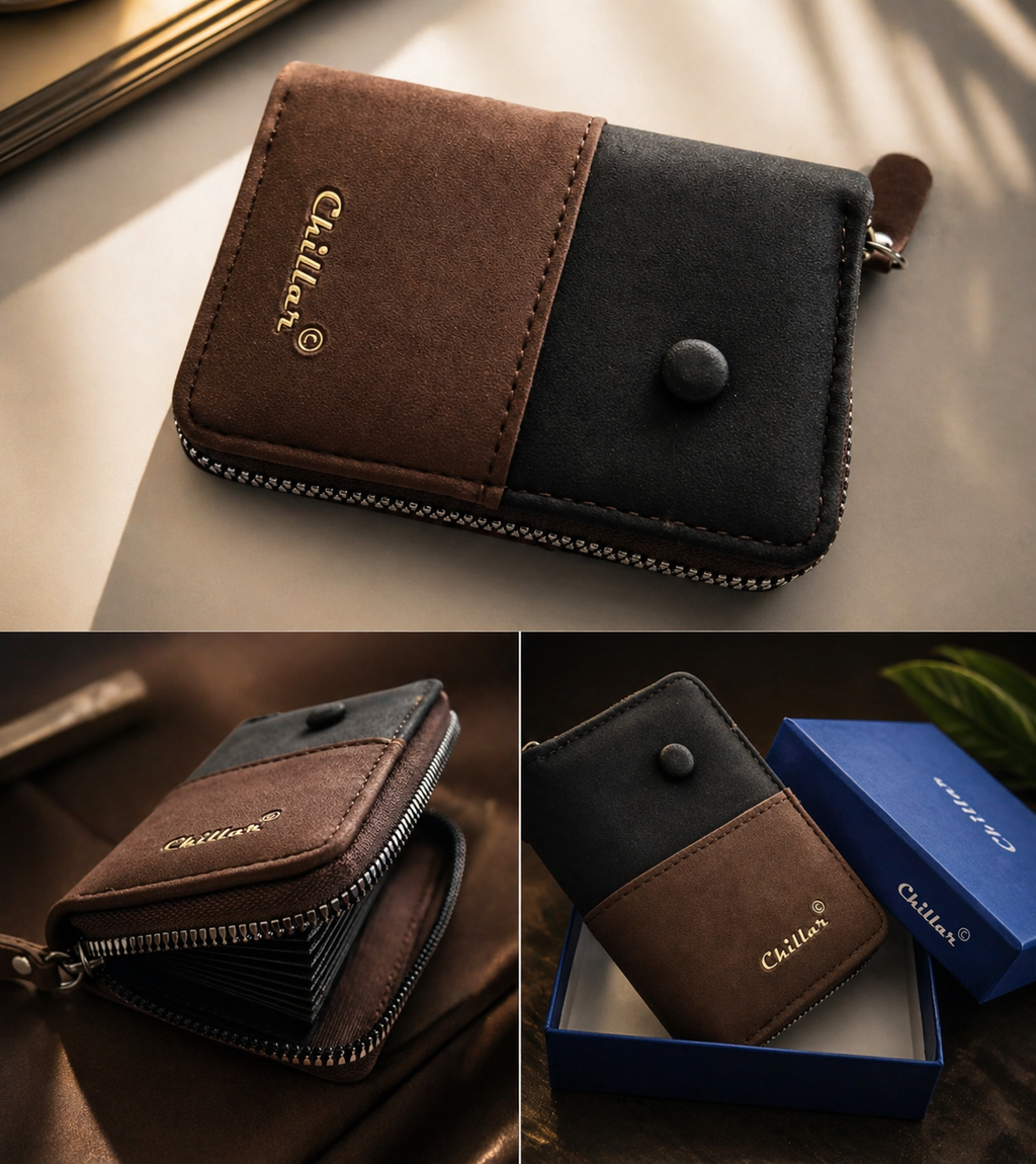 Premium compact card holder wallet